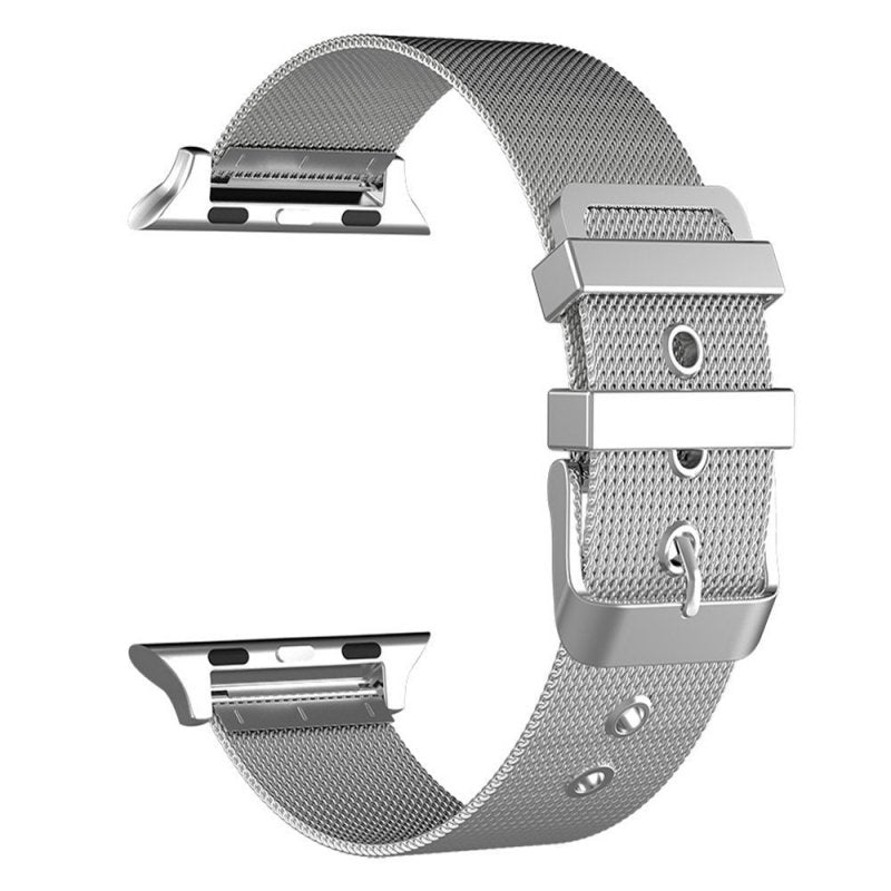 COOL Strap for Apple Watch Series 1 / 2 / 3 / 4 / 5 / 6 / 7 / 8 / 9 / SE (42 / 44 / 45 mm) Silver Metal
