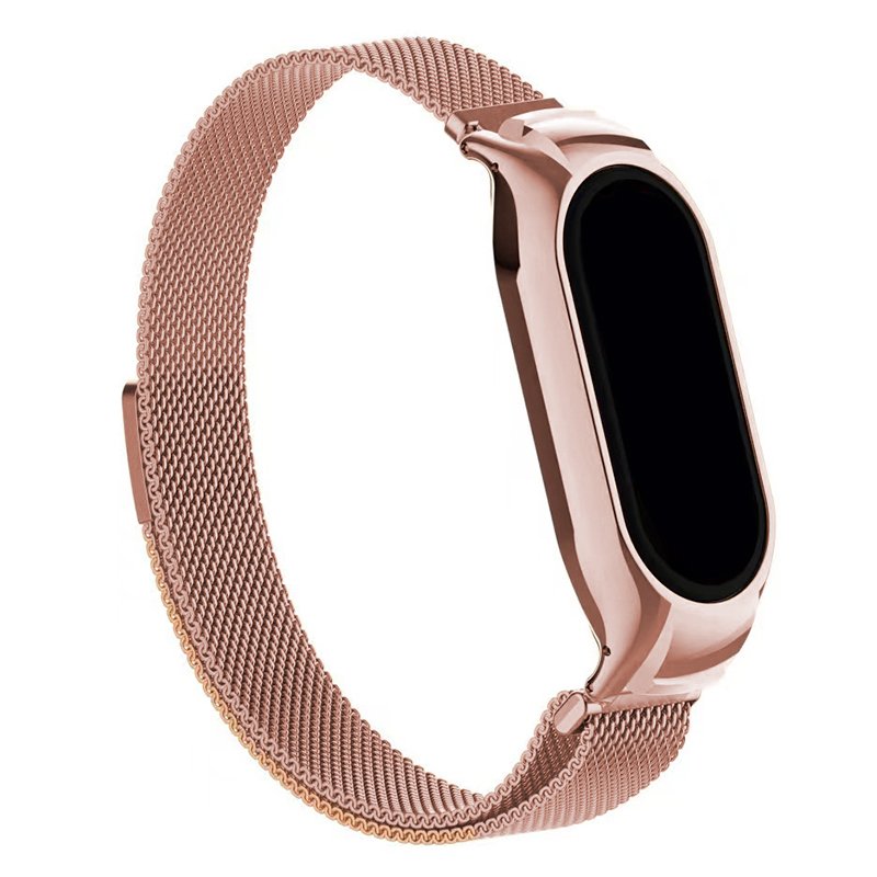 COOL Strap for Xiaomi Mi Band 5 / 6 / 7 / Amazfit Band 5 Metal Rose Gold