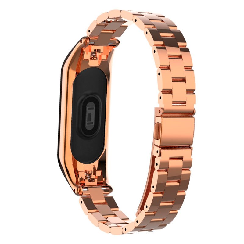COOL Strap for Xiaomi Mi Band 5 / 6 / 7 / Amazfit Band 5 Steel Rose Gold