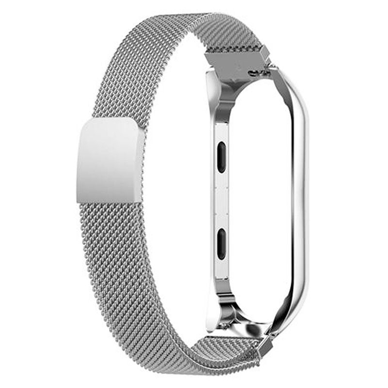 COOL Strap for Xiaomi Smart Band 8, Silver Metal