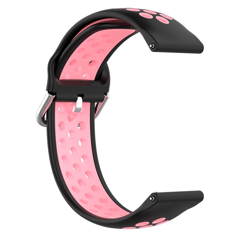 Universal 20mm Strap Amazfit Bip / GTS / Bip Lite / Huawei / Samsung / COOL Rubber Black-Pink