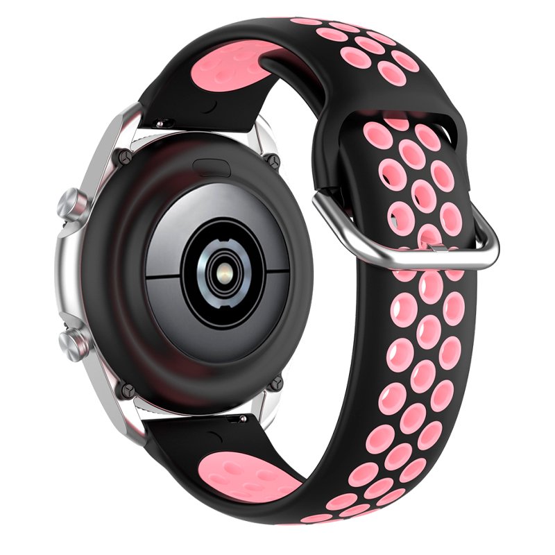 Universal 20mm Strap Amazfit Bip / GTS / Bip Lite / Huawei / Samsung / COOL Rubber Black-Pink