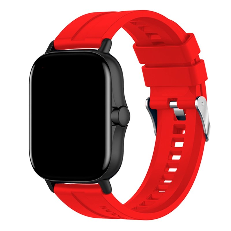 Universal 20mm Strap Amazfit Bip / GTS / Bip Lite / Huawei / Samsung / COOL Red Rubber
