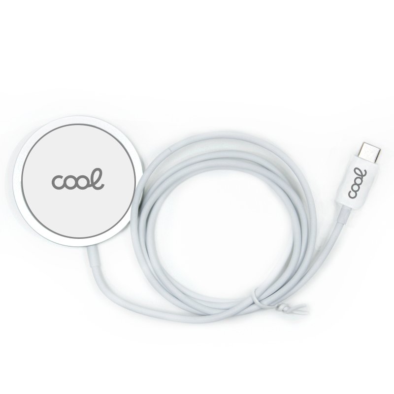 Wireless Qi Magnetic Smartphone Charger Dock Base - COOL White