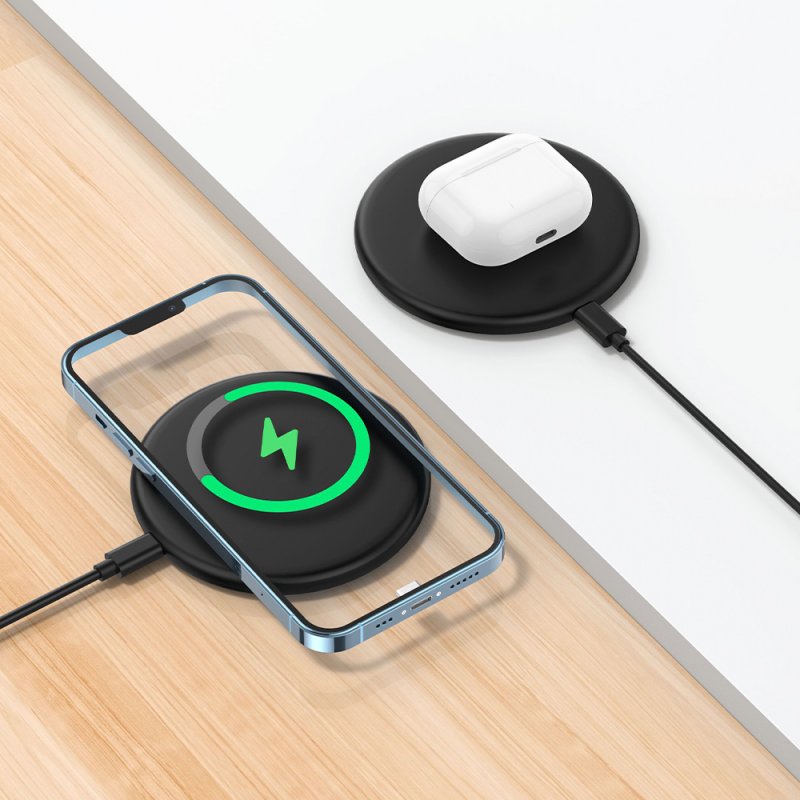 Universal Qi Wireless Smartphone Charger Dock Base, COOL Black