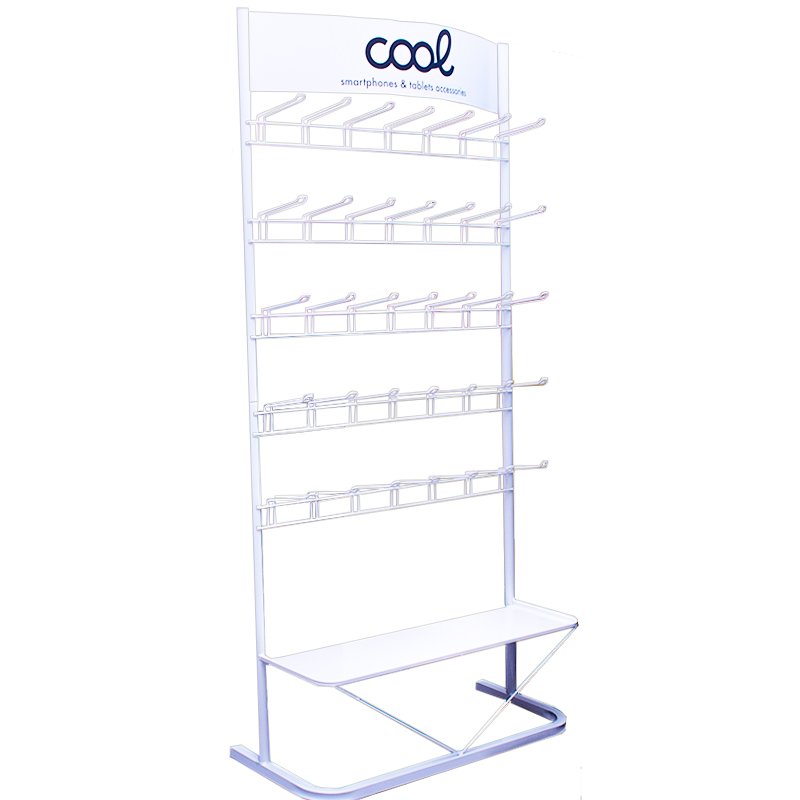 COOL Large Metal Accessory Display Stand (White)