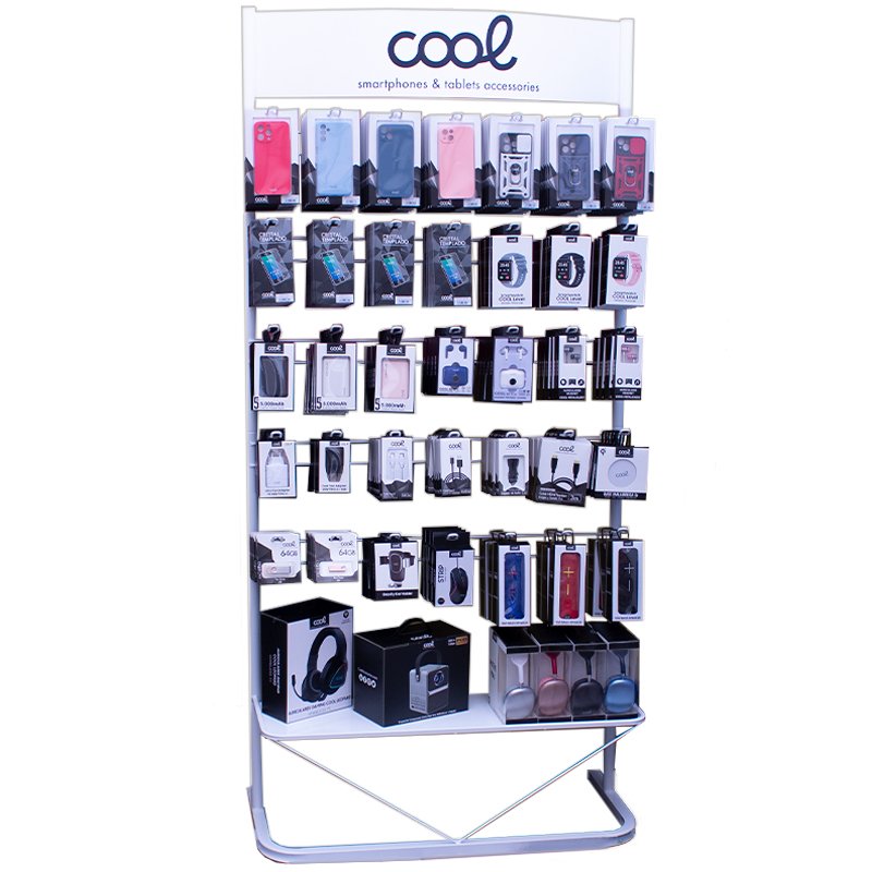 COOL Large Metal Accessory Display Stand (White)
