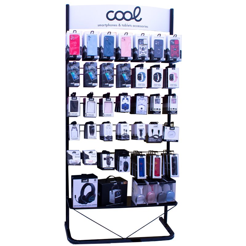 COOL Large Metal Accessory Display Stand (Black)