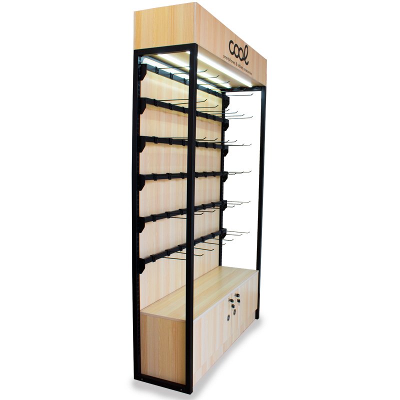 Corner Display Stand COOL Accessories Large Wood