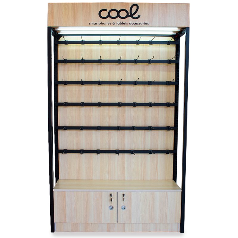 Corner Display Stand COOL Accessories Large Wood