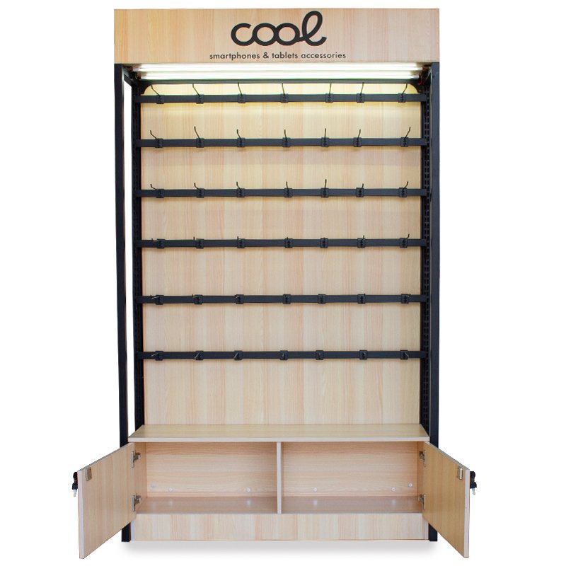 Corner Display Stand COOL Accessories Large Wood