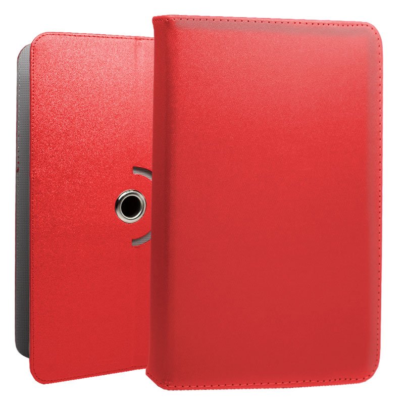 COOL Ebook Tablet Case, Universal Poly Leather, 9.7 - 11 Inches, Red (Square)