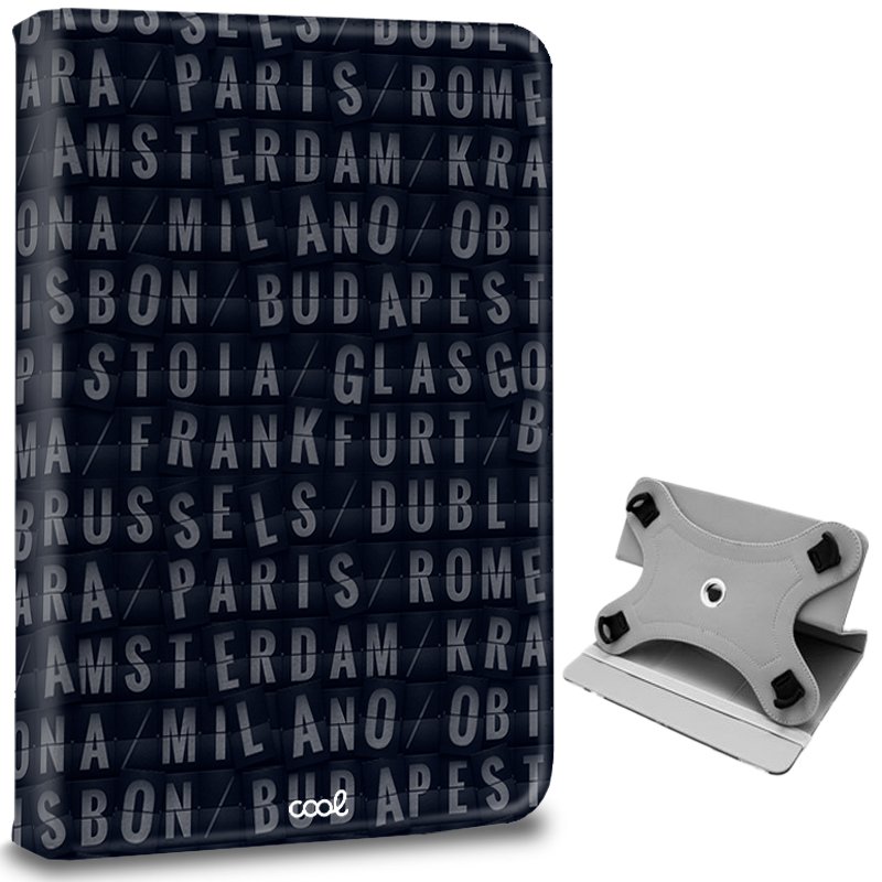 Funda COOL Ebook Tablet Universal 9.7 - 11 Pulgadas Dibujos Cities (Cuadrada)
