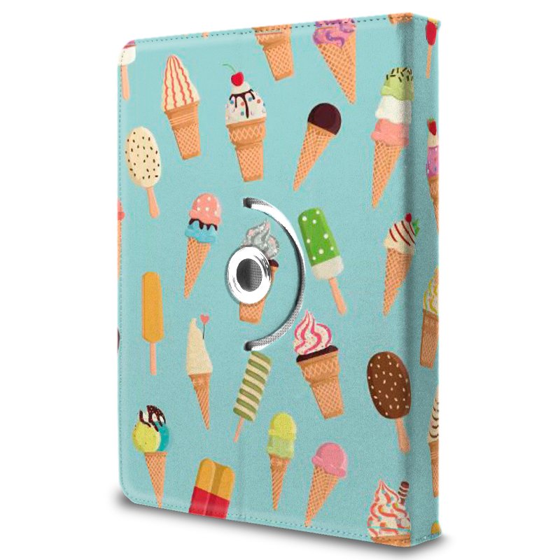 COOL Ebook Tablet Case Universal 9.7 - 11 Inches Ice Cream Drawings (Square)