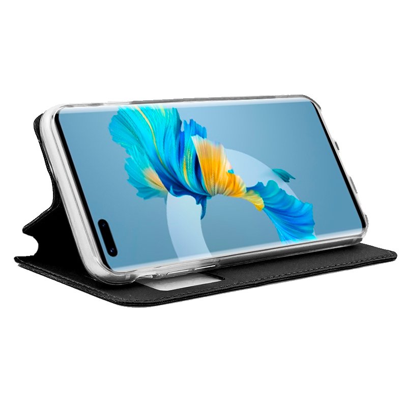 COOL Flip Cover Case for Huawei Mate 40 Pro / 40 Pro Plus, Plain Black