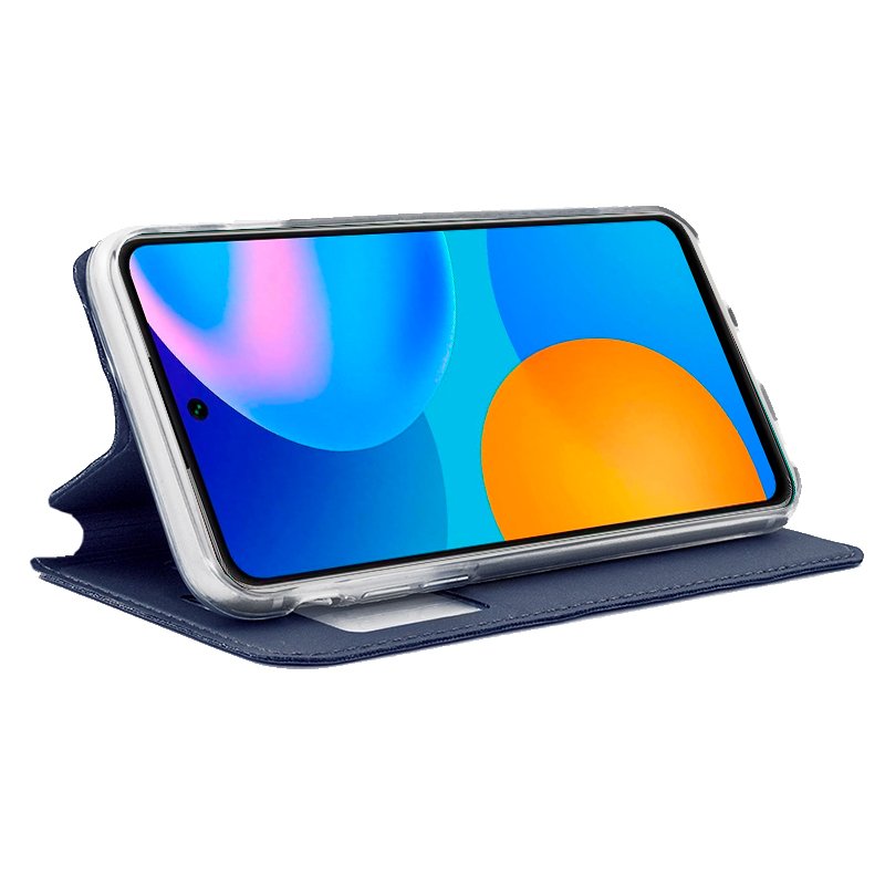 COOL Flip Cover Case for Huawei P Smart 2021, Plain Blue