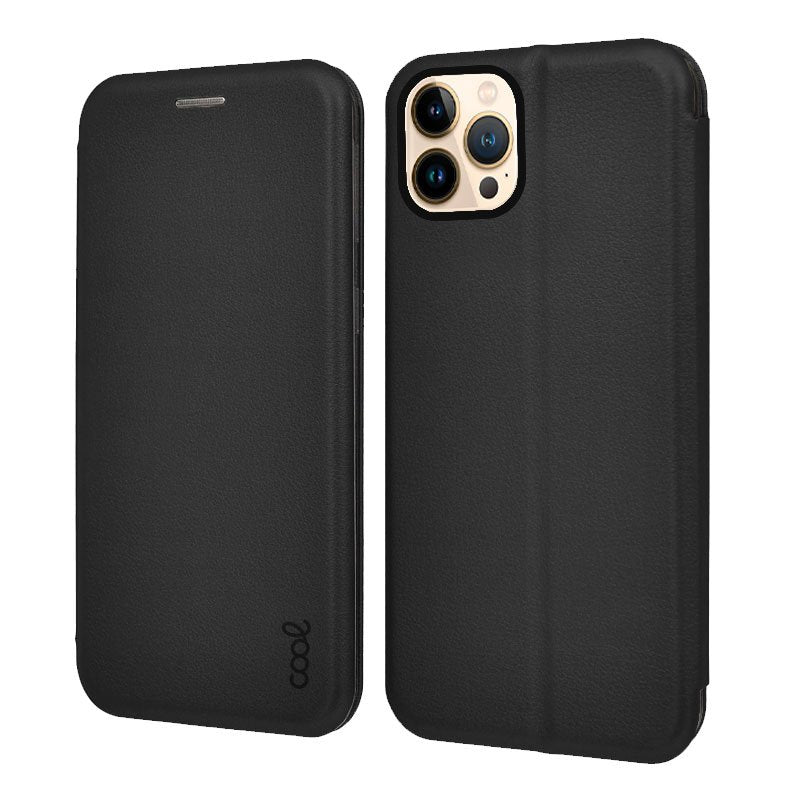 COOL Flip Cover Case for iPhone 13 Pro Max, Elegance Black