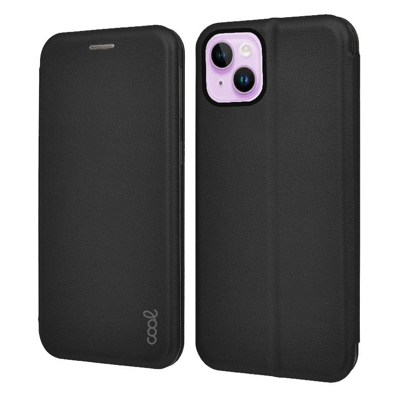 COOL Flip Cover Case for iPhone 14, Elegance Black