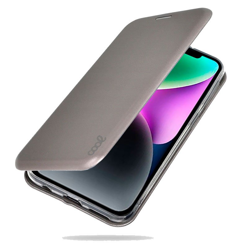 COOL Flip Cover Case for iPhone 14 Elegance Silver
