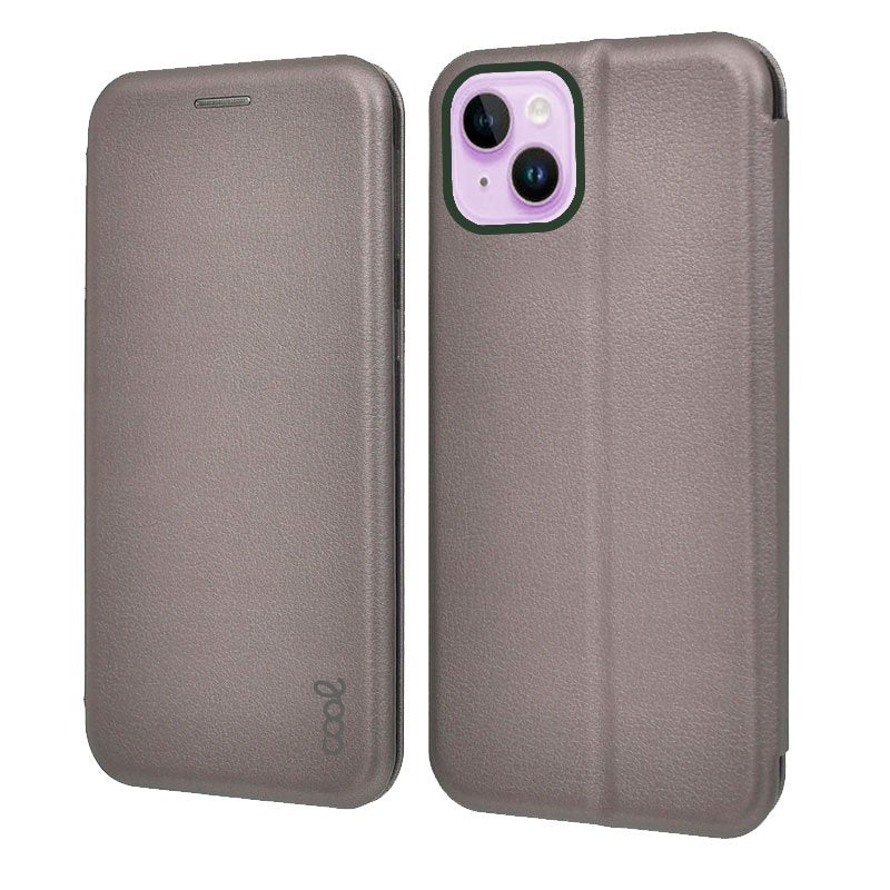 COOL Flip Cover Case for iPhone 14 Elegance Silver