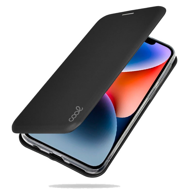 COOL Flip Cover Case for iPhone 14 Plus Elegance Black