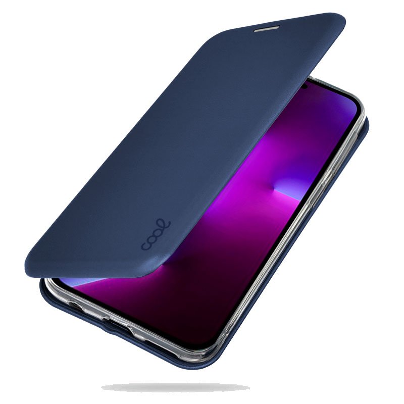 COOL Flip Cover Case for iPhone 14 Pro, Navy Elegance