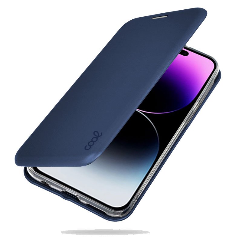 COOL Flip Cover Case for iPhone 14 Pro Max, Navy Elegance