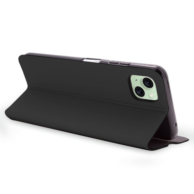 COOL Flip Cover Case for iPhone 15 Plus, Elegance Black