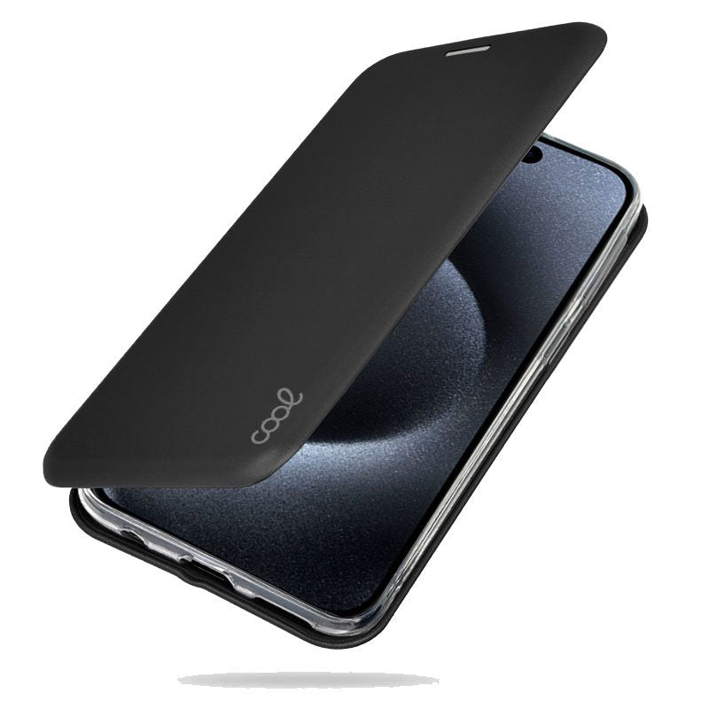 COOL Flip Cover Case for iPhone 15 Pro Elegance Black