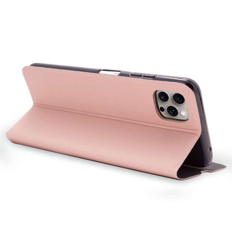 COOL Flip Cover Case for iPhone 15 Pro Elegance Rose Gold