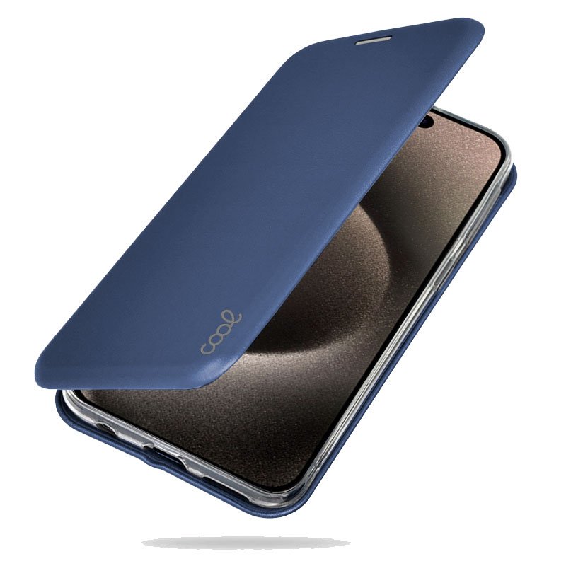 COOL Flip Cover Case for iPhone 15 Pro Max, Navy Elegance