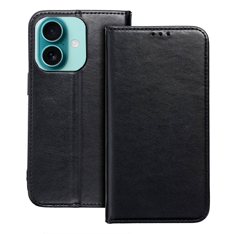 COOL Flip Cover Case for iPhone 16 Plus, Plain Black