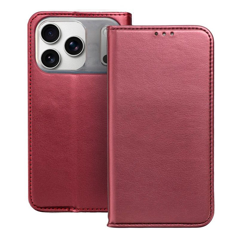 COOL Flip Cover Case for iPhone 17 Pro, Solid Burgundy