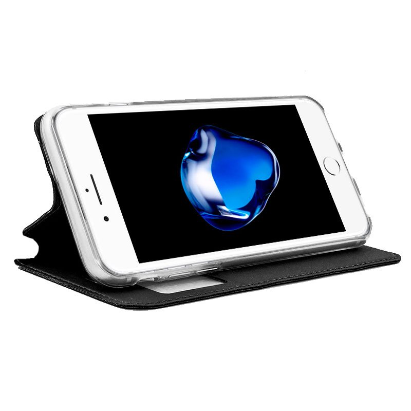 COOL Flip Cover Case for iPhone 7 Plus / iPhone 8 Plus Solid Black