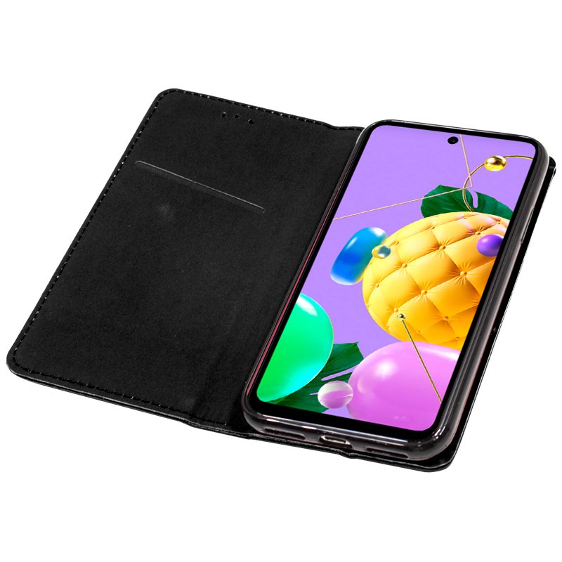 COOL Flip Cover Case for LG K52, Solid Black