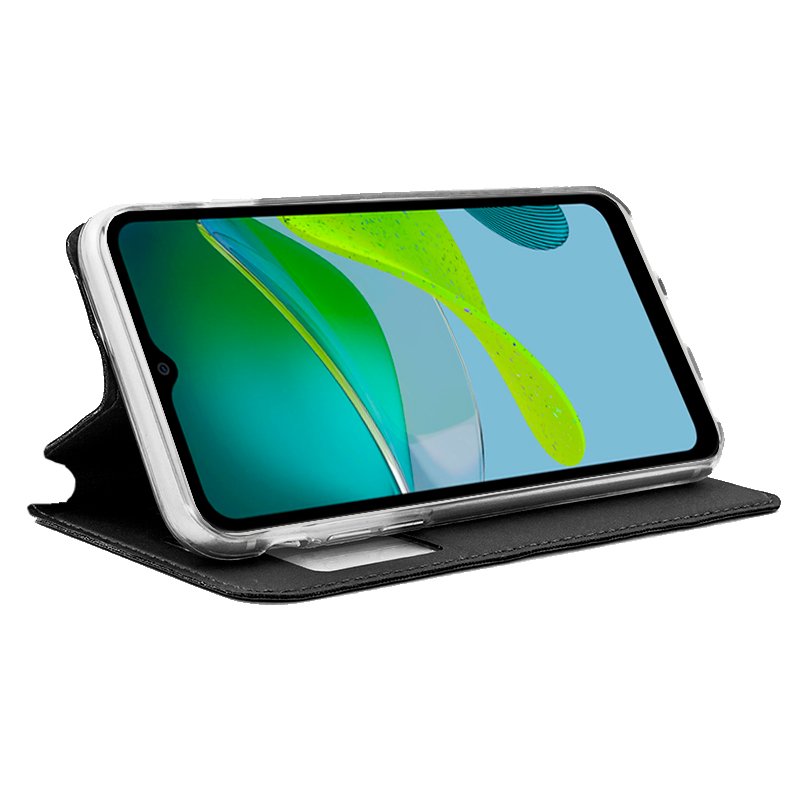 COOL Flip Cover Case for Motorola Moto E13, Plain Black