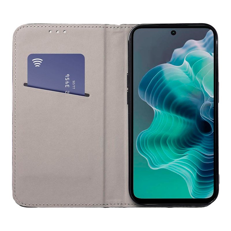 COOL Flip Cover Case for Motorola Moto G35 5G, Plain Black