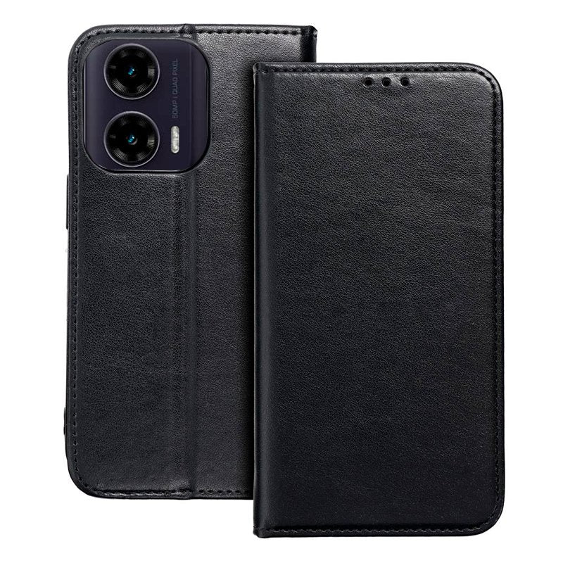 COOL Flip Cover Case for Motorola Moto G35 5G, Plain Black