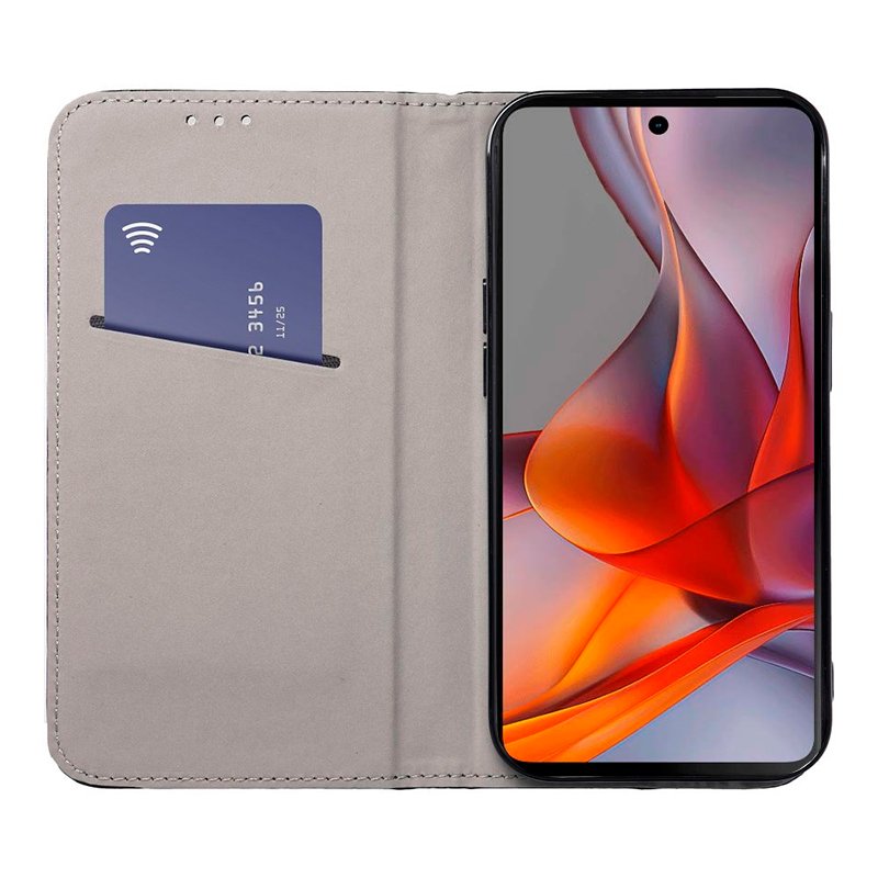 COOL Flip Cover Case for Motorola Moto G75 5G Solid Burgundy