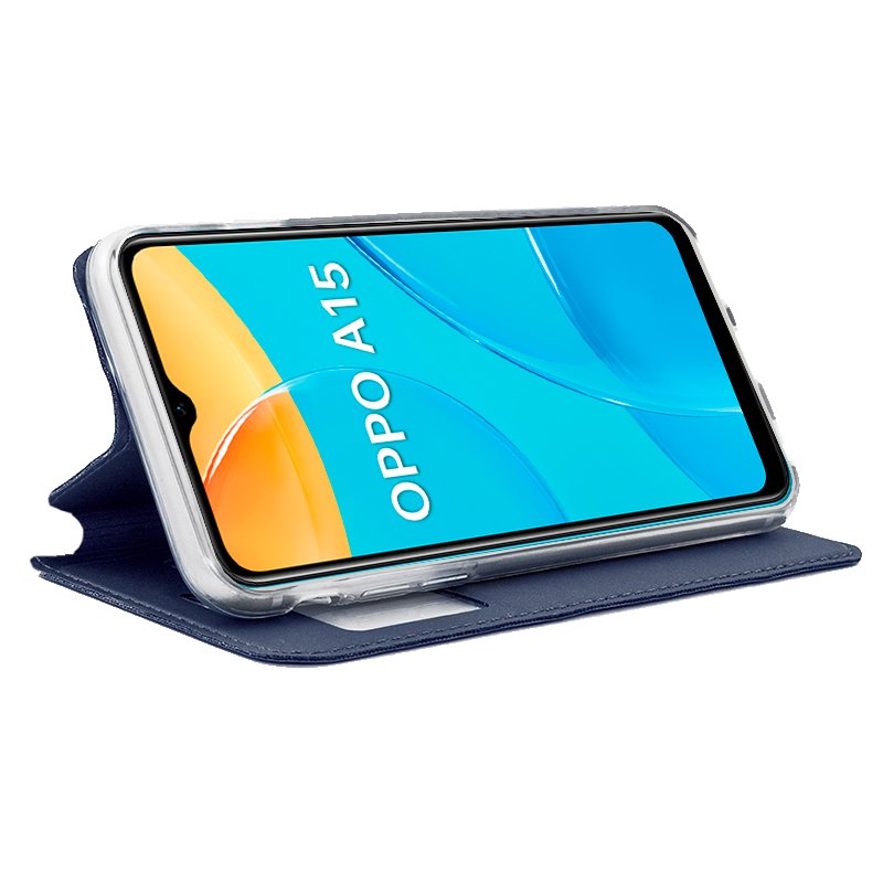 COOL Flip Cover Case for Oppo A15 / A15s Plain Blue