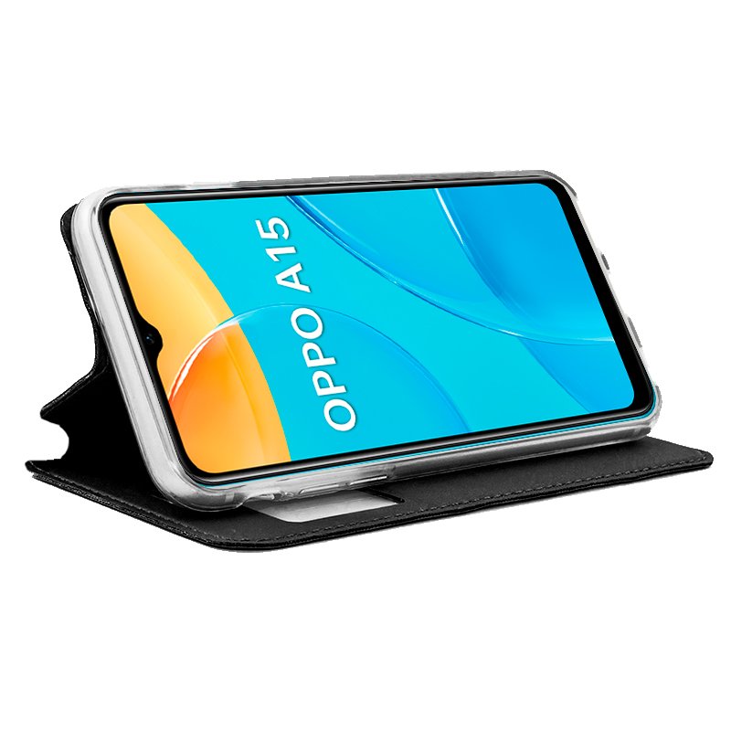 COOL Flip Cover Case for Oppo A15 / A15s Plain Black