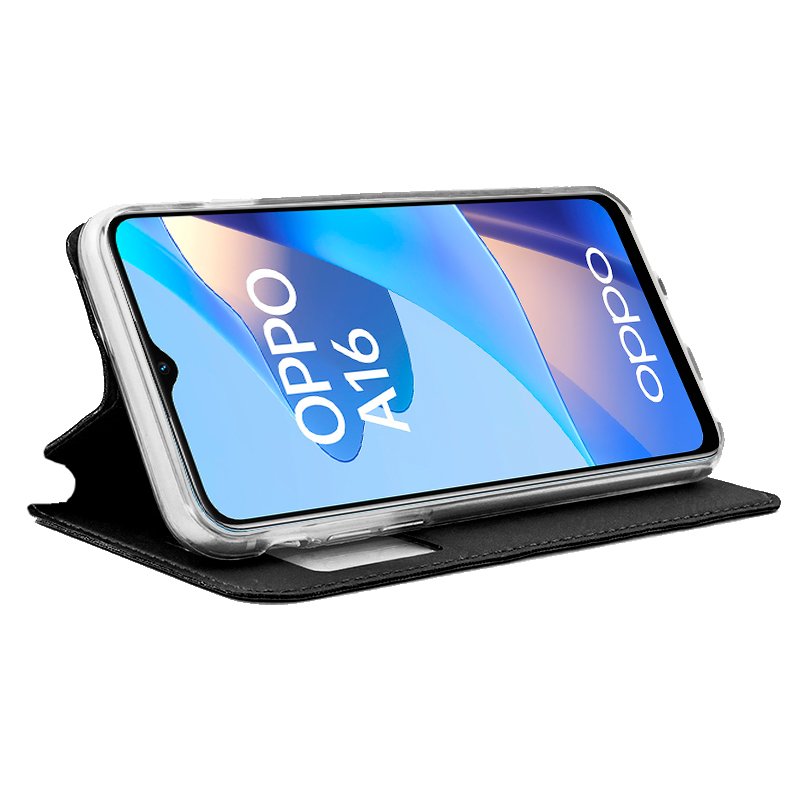 COOL Flip Cover Case for Oppo A16 / A16s / A54s Plain Black
