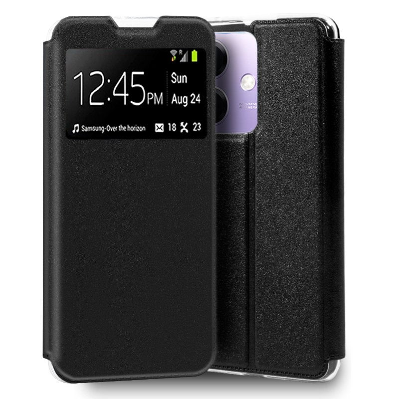 Funda COOL Flip Cover para Oppo A40 / A40m / A60 5G Liso Negro
