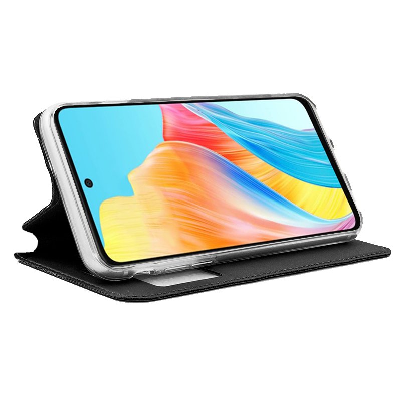 COOL Flip Cover Case for Oppo A58 4G, Plain Black