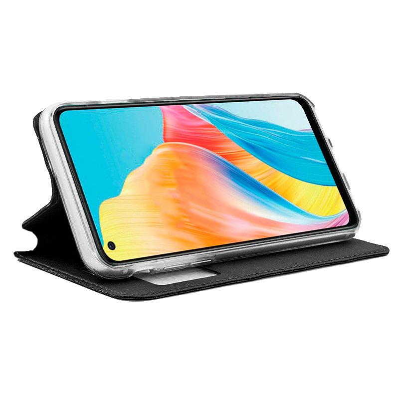 COOL Flip Cover Case for Oppo A78 4G, Plain Black