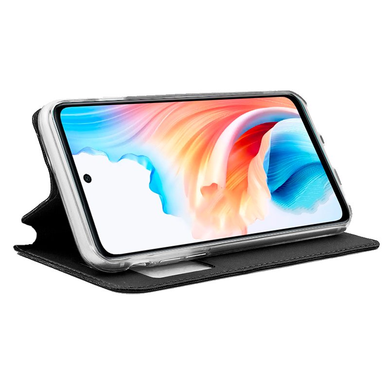 COOL Flip Cover Case for Oppo A79 5G, Plain Black