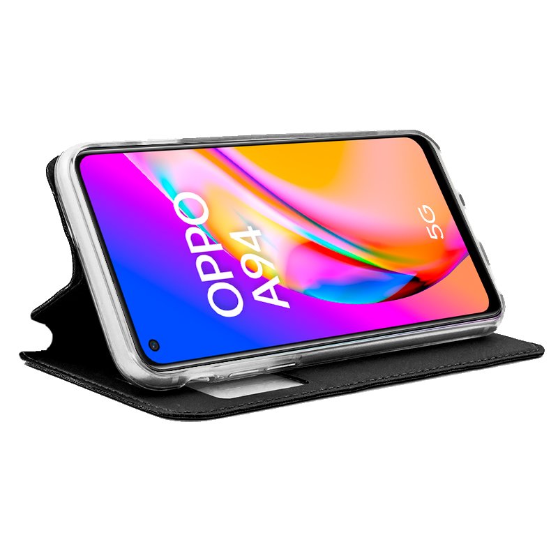 COOL Flip Cover Case for Oppo A94 5G / Reno 5Z Plain Black