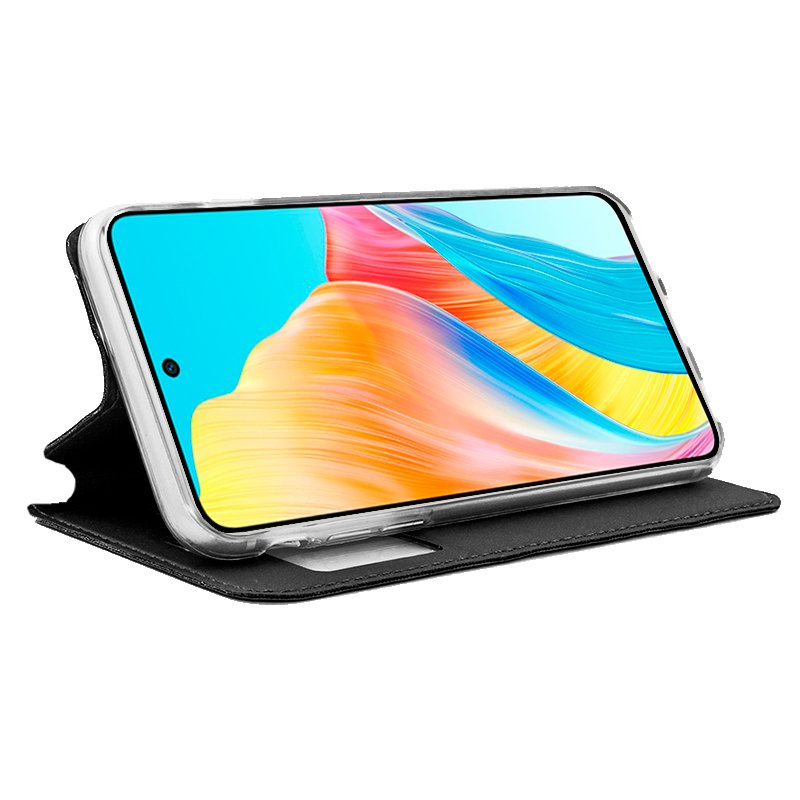 COOL Flip Cover Case for Oppo A98 5G, Plain Black