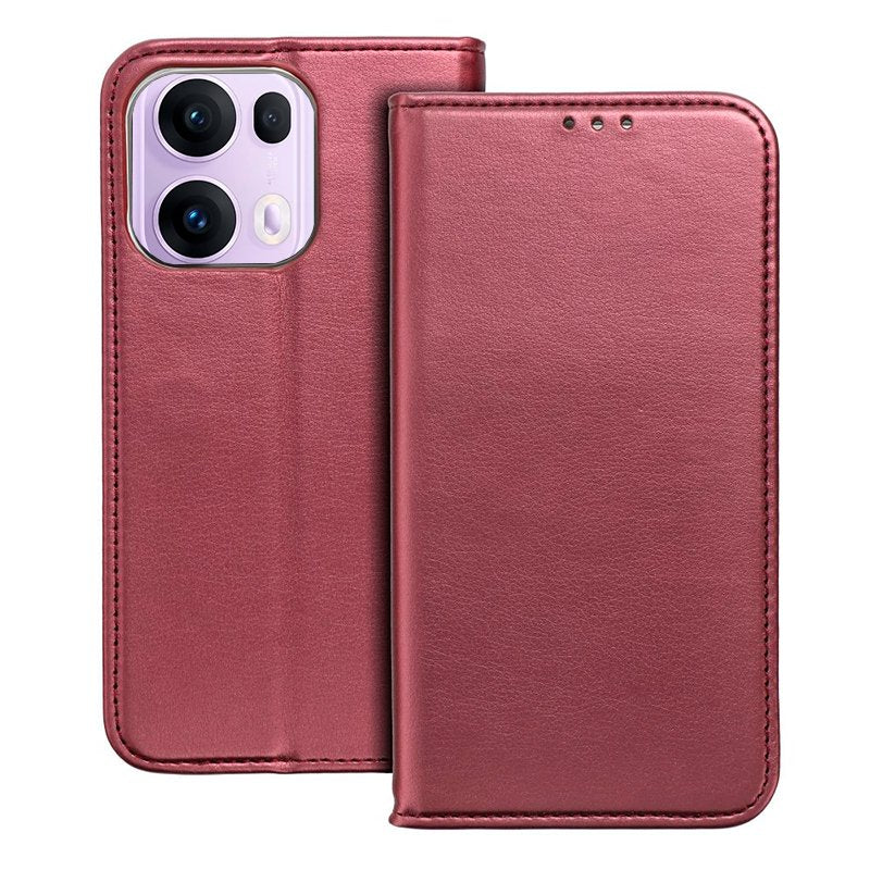 COOL Flip Cover Case for Oppo Reno 13 Pro 5G Solid Burgundy