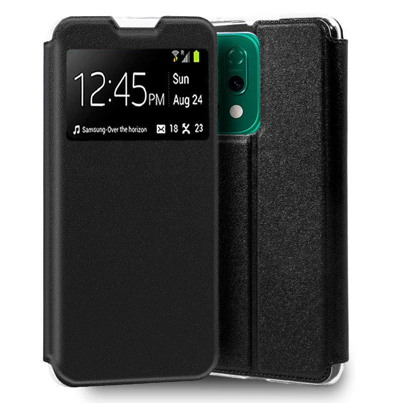 Funda COOL Flip Cover para Oppo Reno 14 5G / 14 F 5G / 14 FS 5G Liso Negro